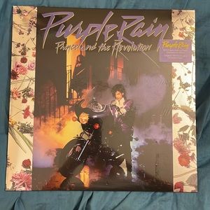 Purple rain unopened vinyl with 1984 poster